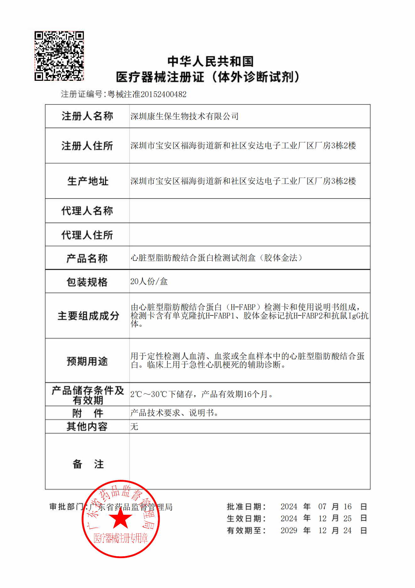 心脏型脂肪酸结合蛋白（H-FABP）检测试剂盒（胶体金法）(图1)